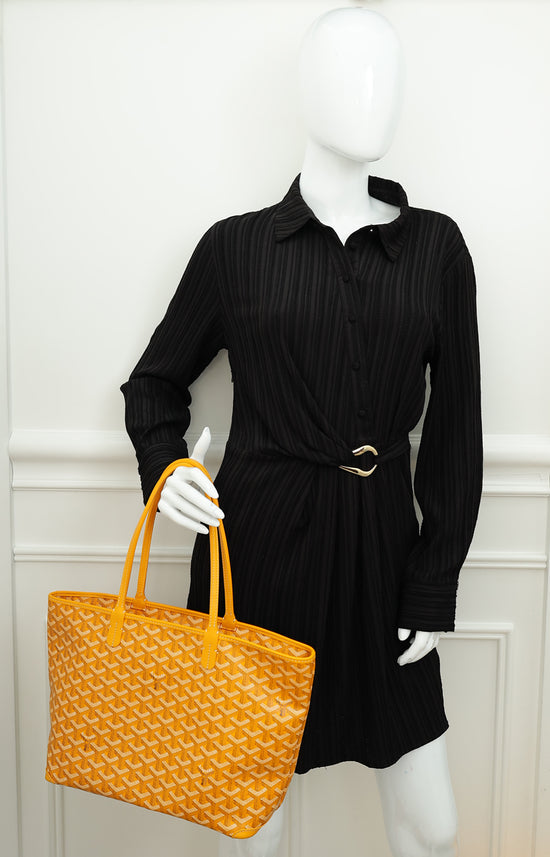 Goyard Yellow Goyardine Artois PM Bag-Goyard-THE CLOSET