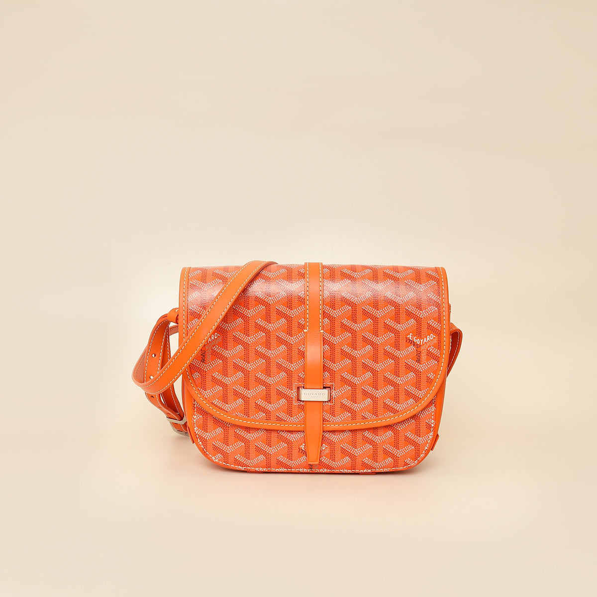Goyard Orange Goyardine Belvedere PM Messenger Bag-Goyard-THE CLOSET