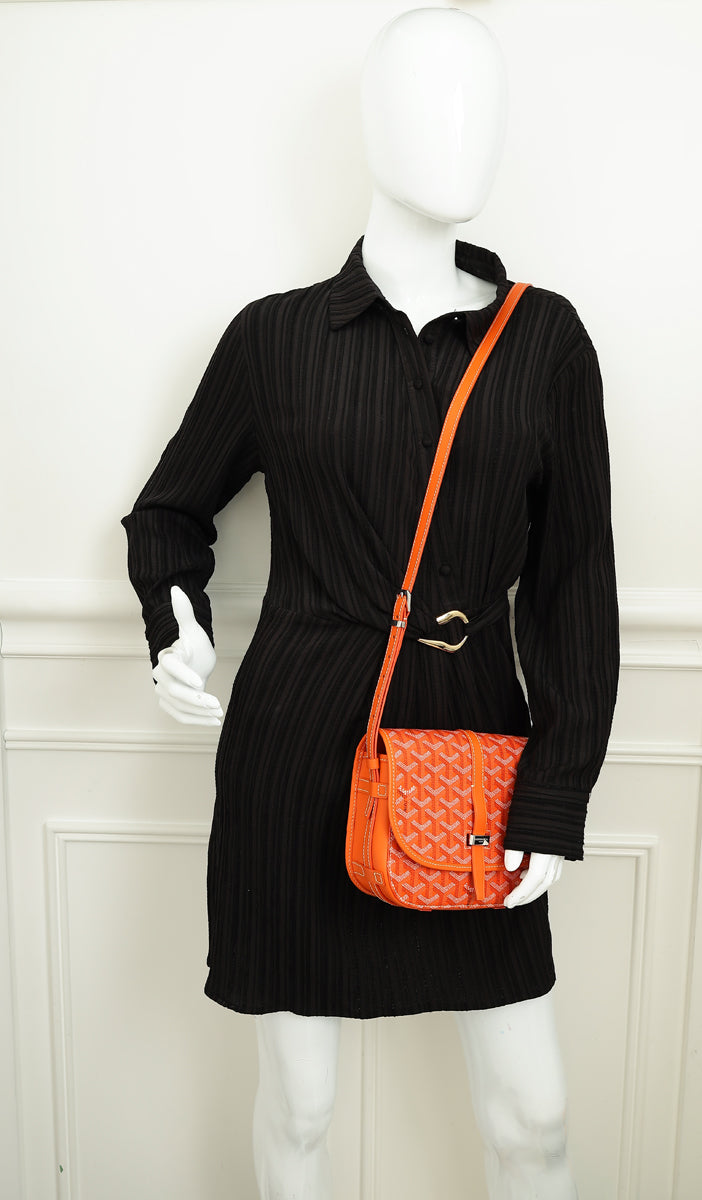 Goyard Orange Goyardine Belvedere PM Messenger Bag-Goyard-THE CLOSET