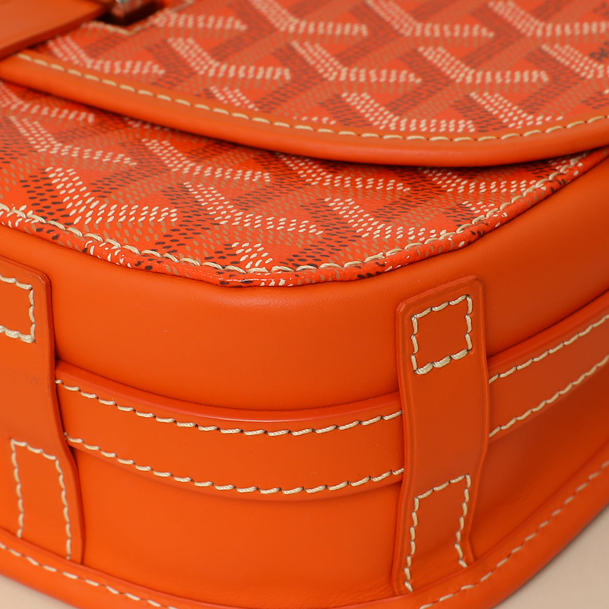 Goyard Orange Goyardine Belvedere PM Messenger Bag-Goyard-THE CLOSET