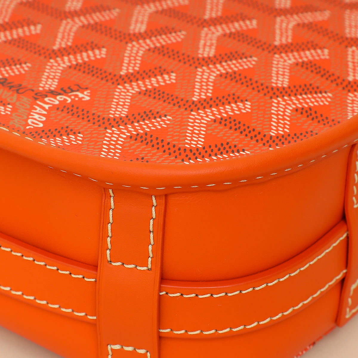 Goyard Orange Goyardine Belvedere PM Messenger Bag-Goyard-THE CLOSET