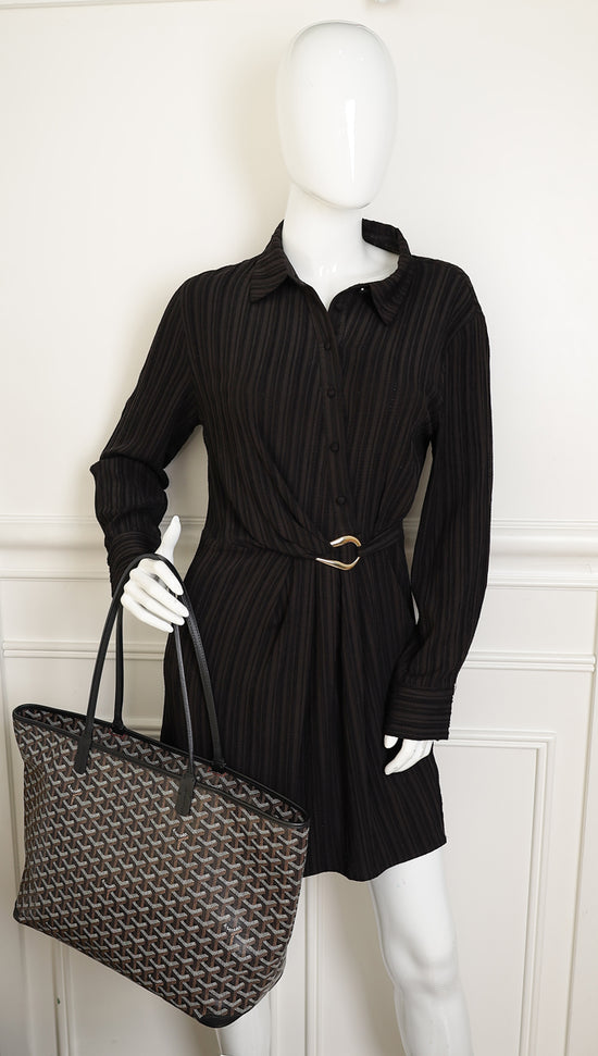 Goyard Black Goyardine Artois MM Bag-Goyard-THE CLOSET