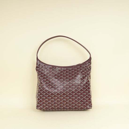 Goyard Burgundy Goyardine Boheme Hobo Bag