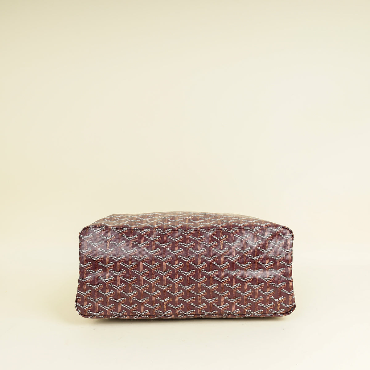 Goyard Burgundy Goyardine Boheme Hobo Bag