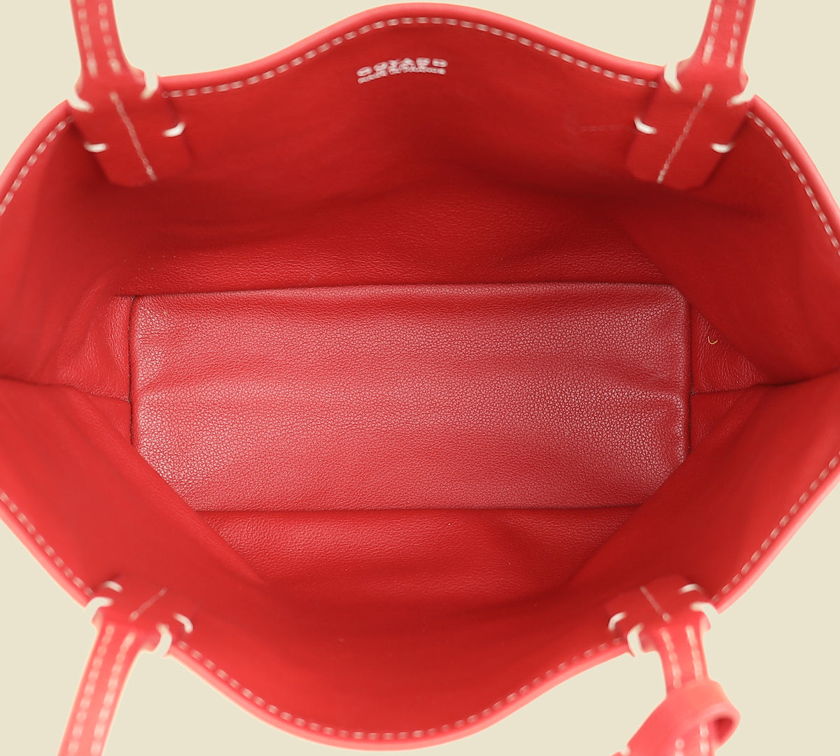 Goyard Red Reversible Anjou Mini Bag W/ Magnetic Charm