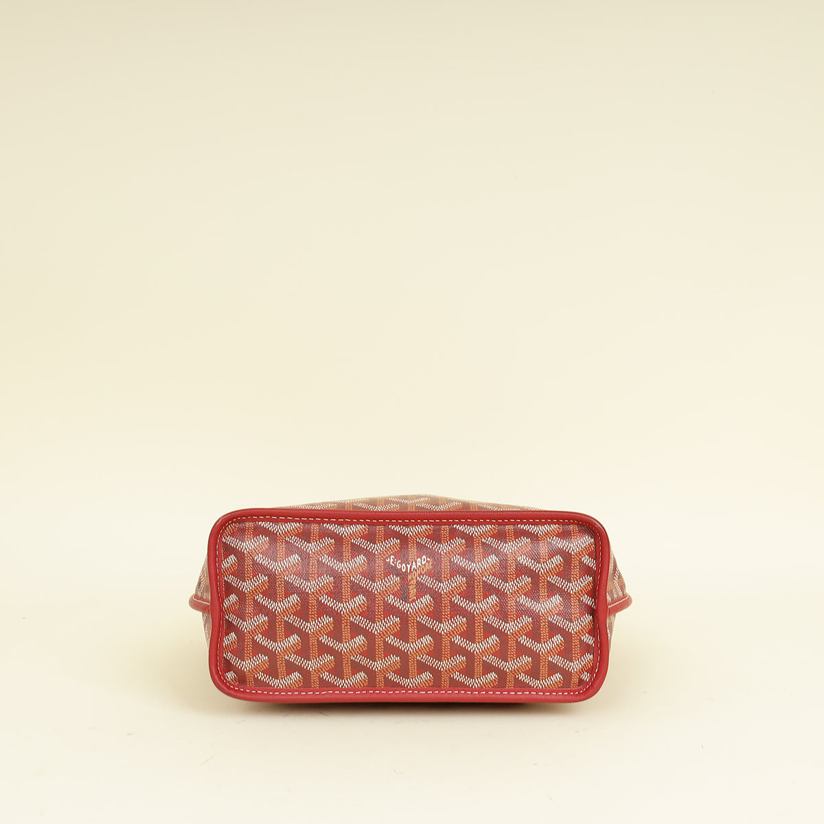 Goyard Red Reversible Anjou Mini Bag W/ Magnetic Charm