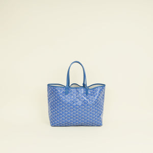 Goyard Blue Goyardine Saint Louis PM Bag