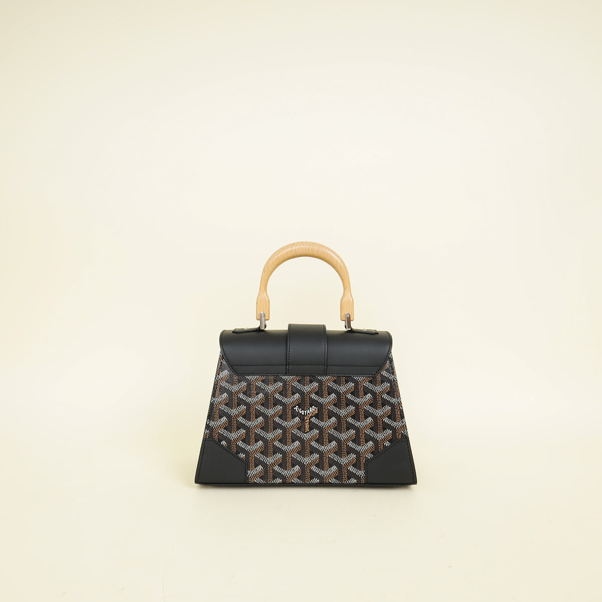 Goyard Black Saigon Mini Structure Bag