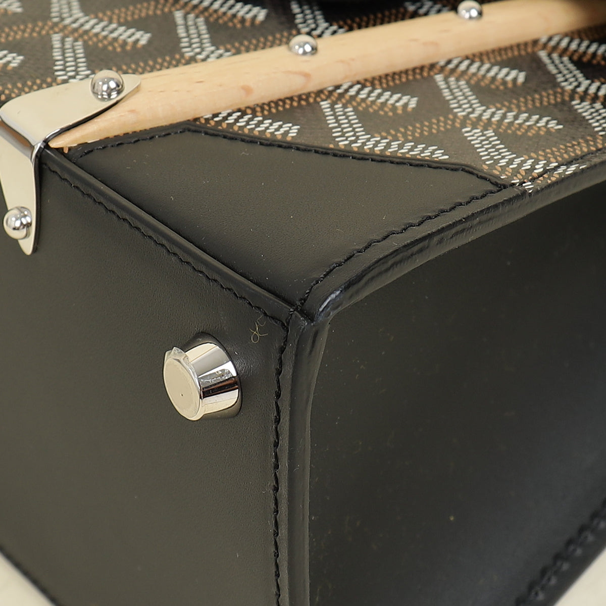 Goyard Black Saigon Mini Structure Bag