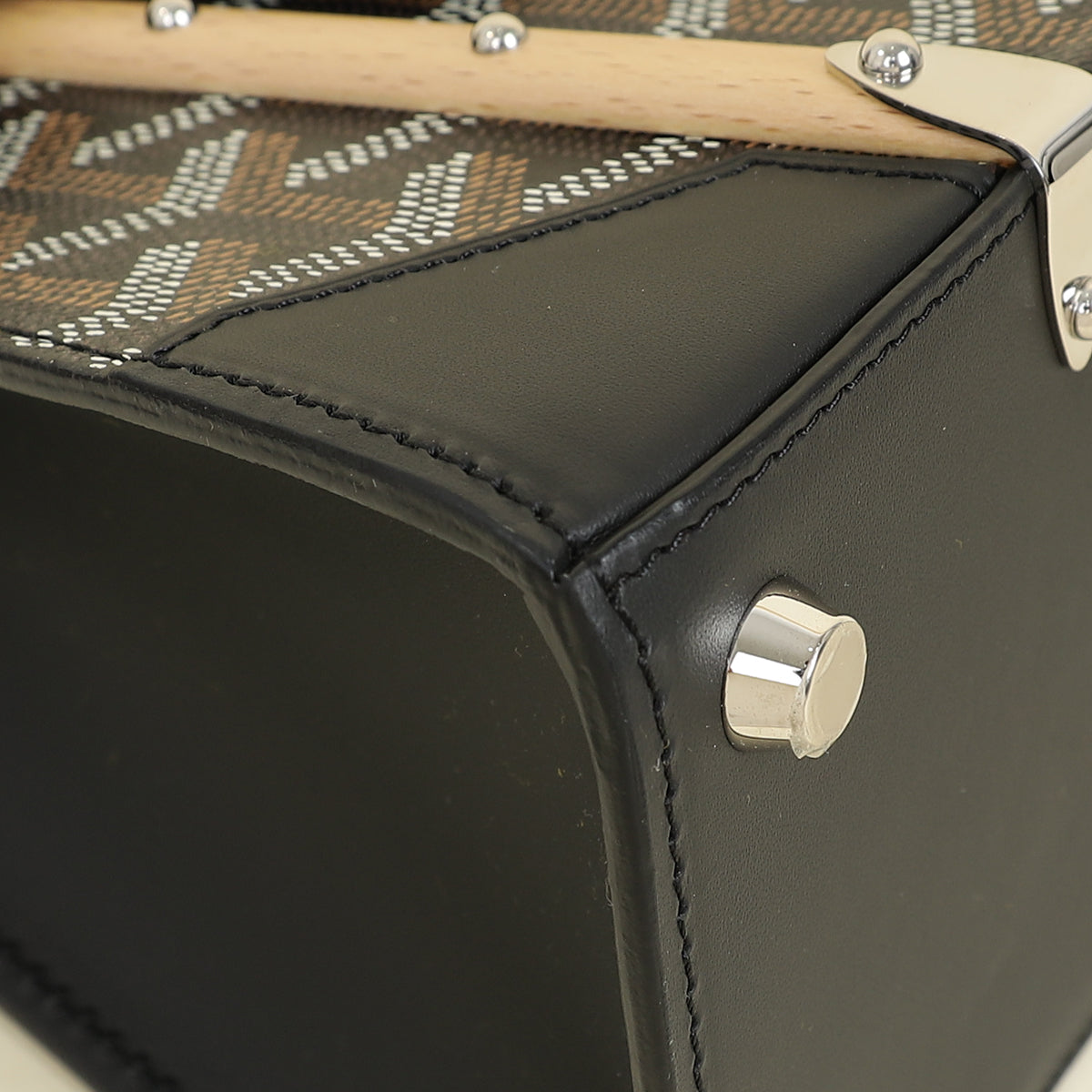 Goyard Black Saigon Mini Structure Bag