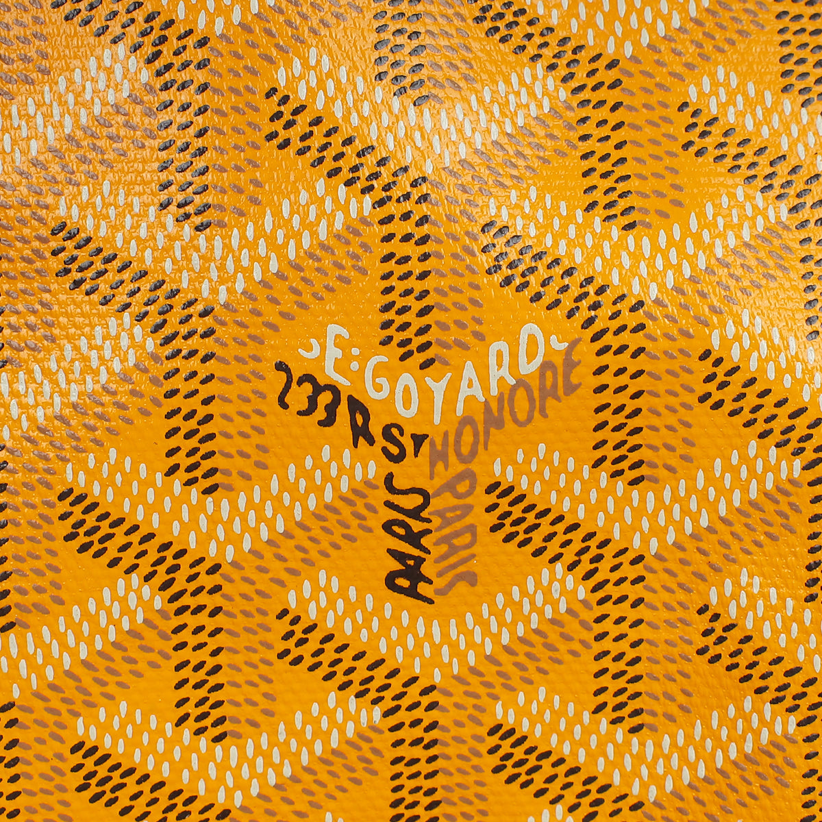 Goyard Yellow Goyardine Saint Louis PM Bag