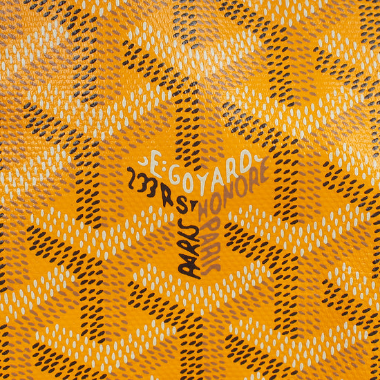 Goyard Yellow Goyardine Saint Louis PM Bag