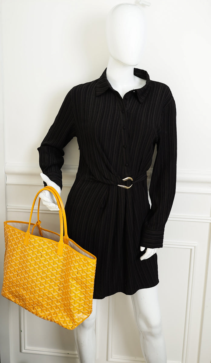 Goyard Yellow Goyardine Saint Louis PM Bag