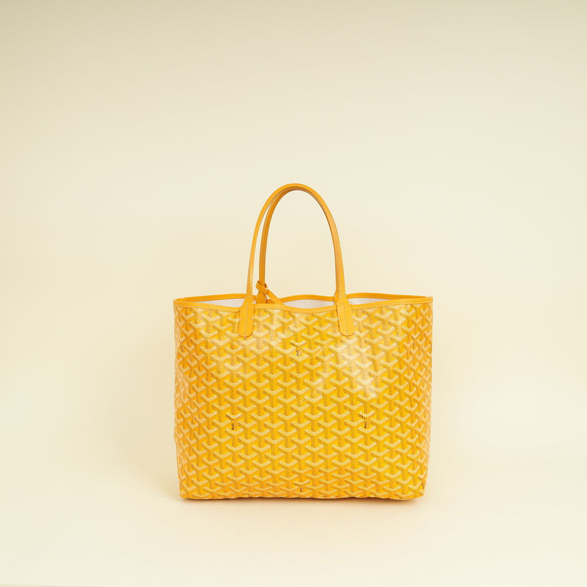 Goyard Yellow Goyardine Saint Louis PM Bag