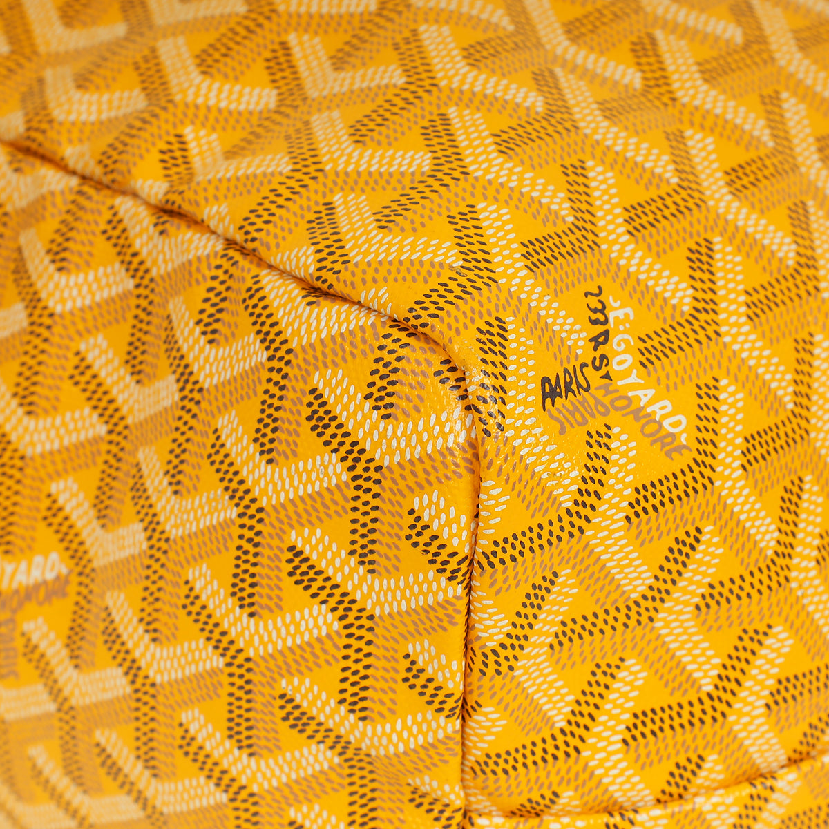 Goyard Yellow Goyardine Saint Louis PM Bag