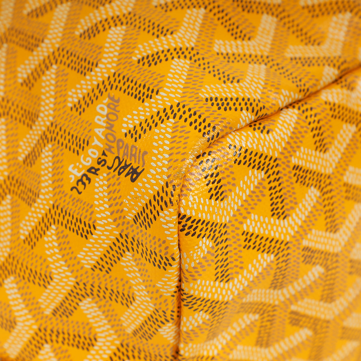Goyard Yellow Goyardine Saint Louis PM Bag