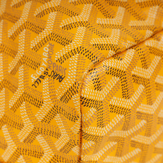 Goyard Yellow Goyardine Saint Louis PM Bag