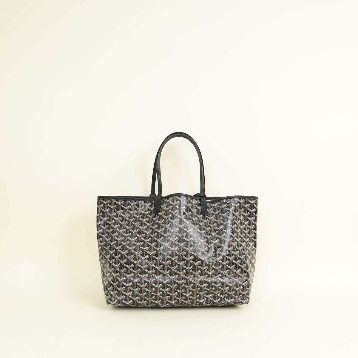 Goyard Black Goyardine Saint Louis PM Bag