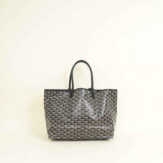 Goyard Black Goyardine Saint Louis PM Bag