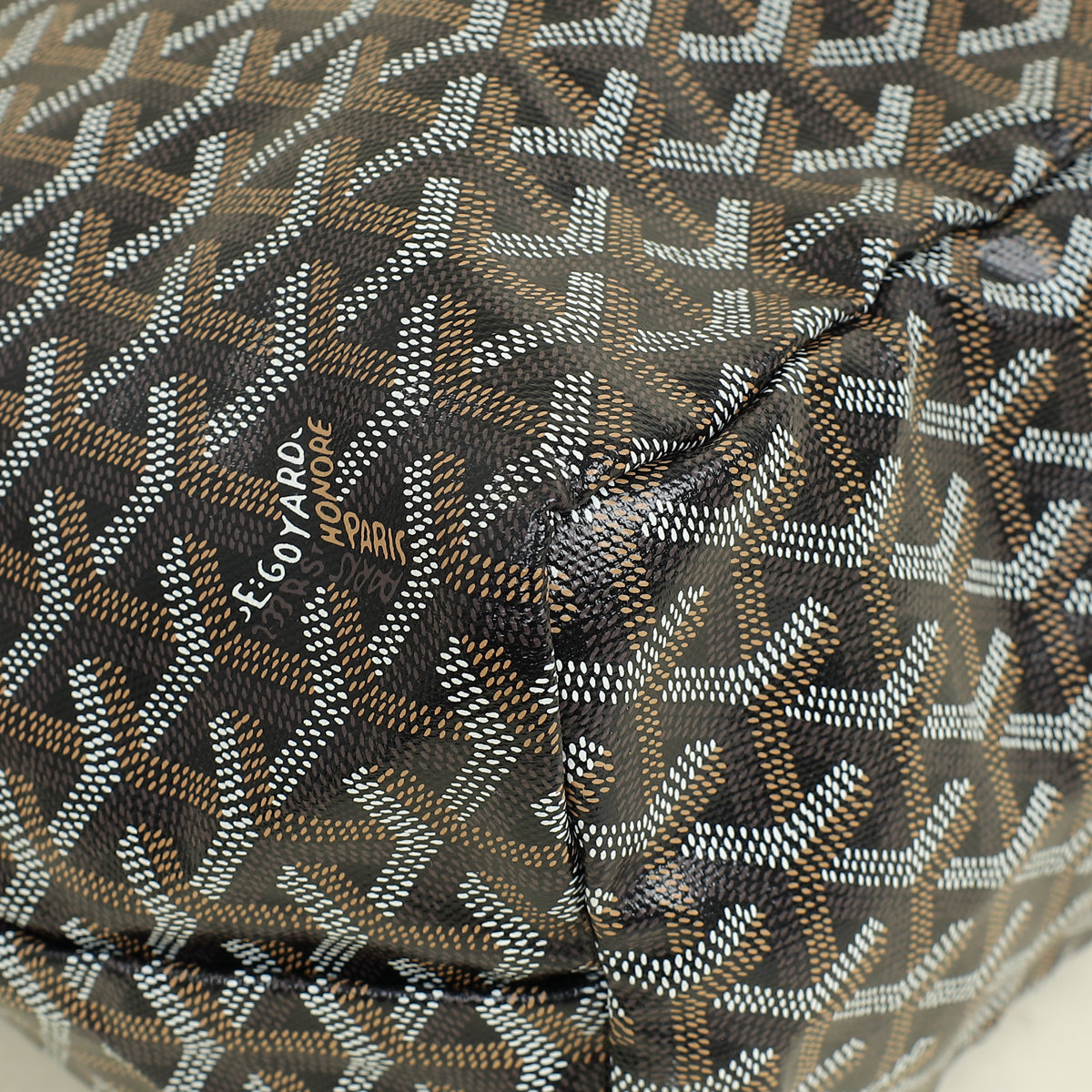 Goyard Black Goyardine Saint Louis PM Bag