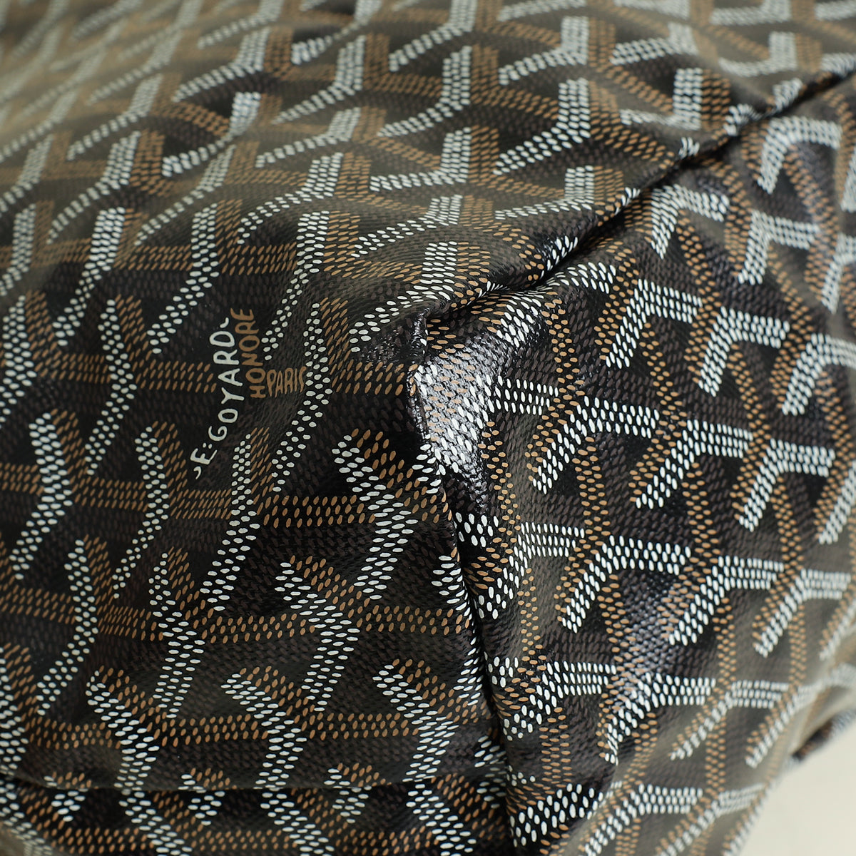 Goyard Black Goyardine Saint Louis PM Bag