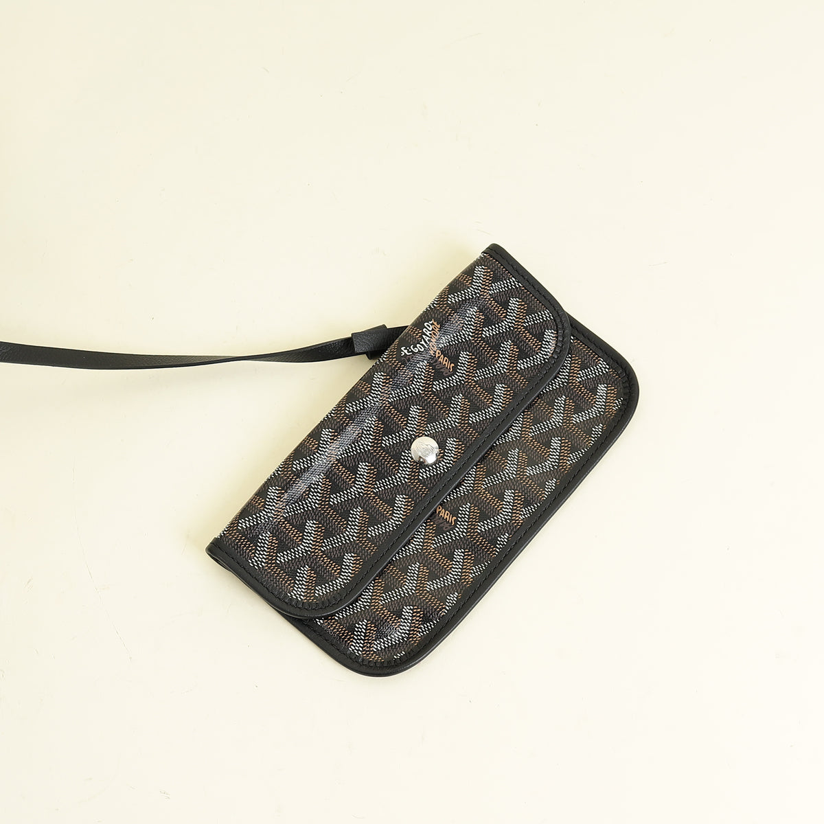 Goyard Black Goyardine Saint Louis PM Bag