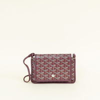 Goyard Burgundy Goyardine Plumet Pouch-Wallet