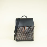Goyard Black Goyardine Alpin MM Backpack Bag