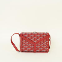 Goyard Red Goyardine Minaudiere Trunk Bag