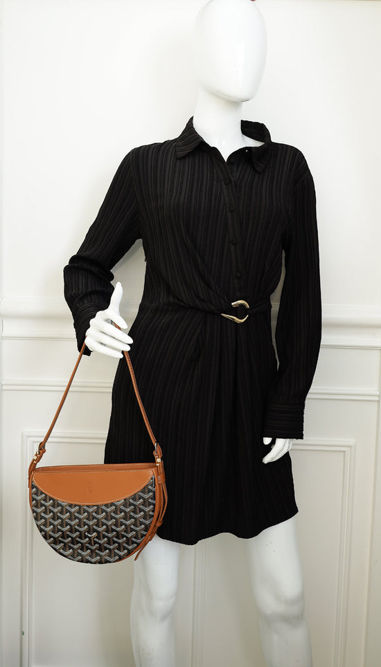 Goyard Black Goyardine Hirondelle Bag