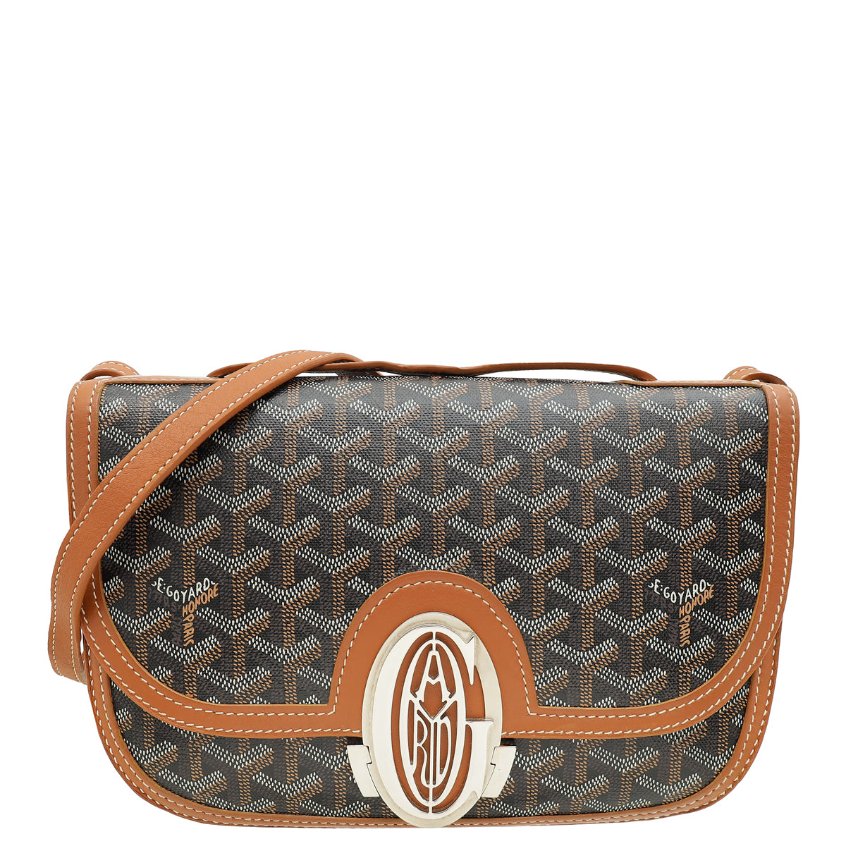 Goyard Bicolor Goyardine 233 PM Flap Bag-Goyard-THE CLOSET