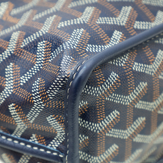 Goyard Navy Reversible Anjou Mini Bag