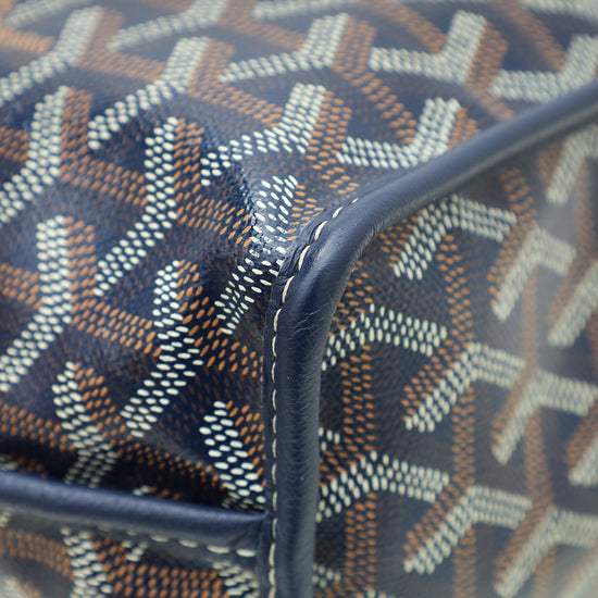 Goyard Navy Reversible Anjou Mini Bag