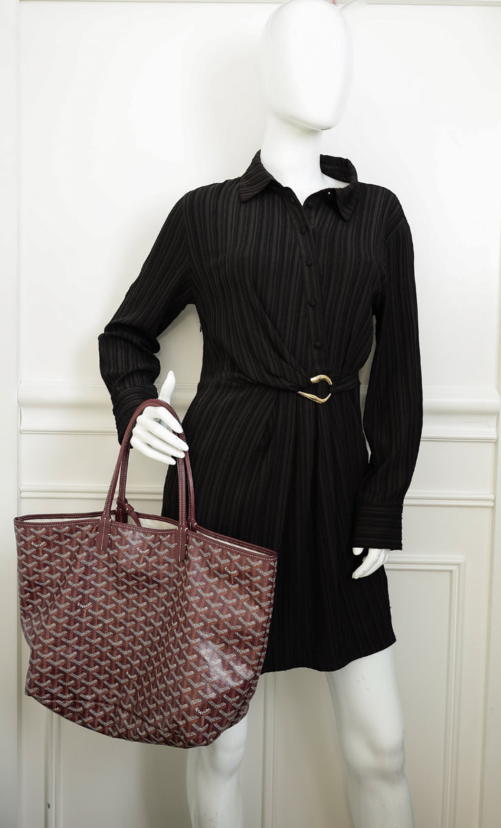 Goyard Burgundy Goyardine Saint Louis PM Bag