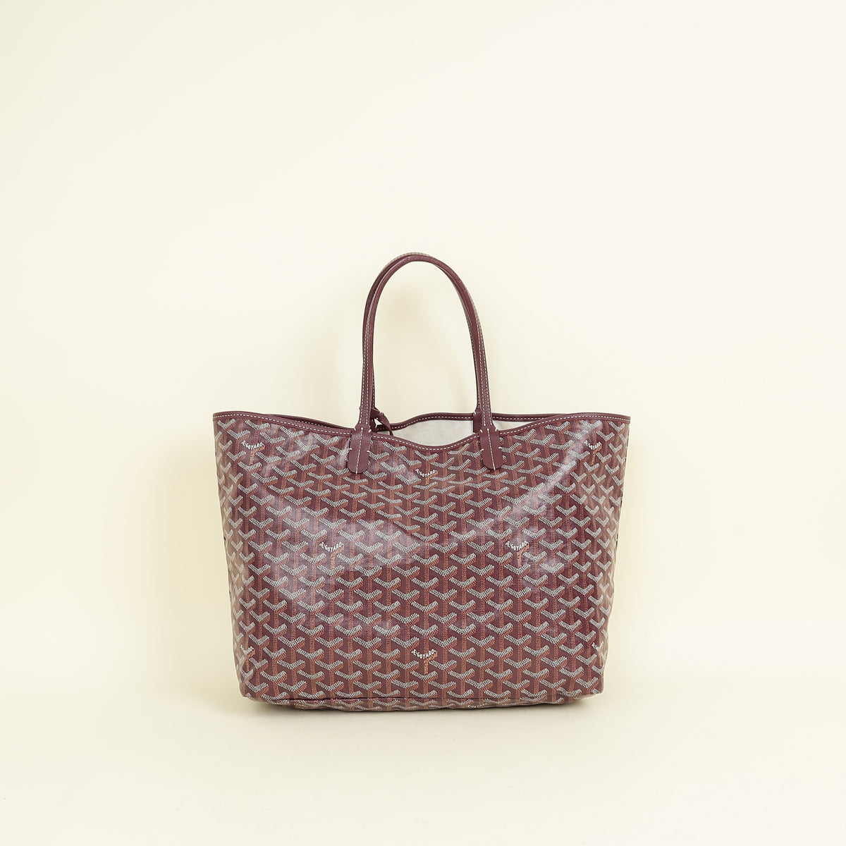 Goyard Burgundy Goyardine Saint Louis PM Bag