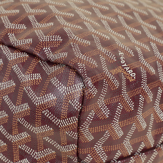 Goyard Burgundy Goyardine Saint Louis PM Bag