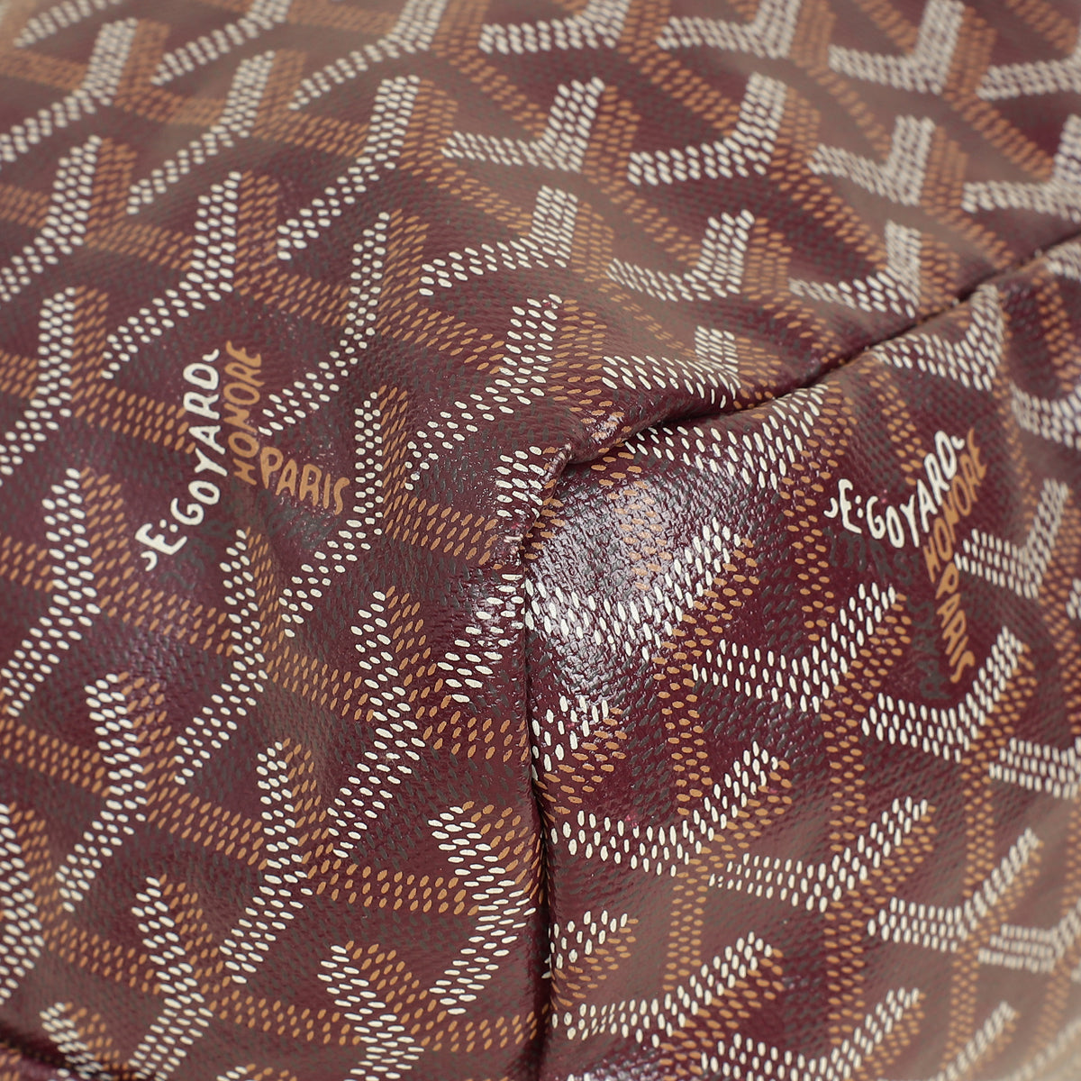 Goyard Burgundy Goyardine Saint Louis PM Bag