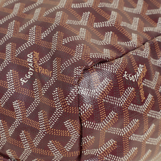 Goyard Burgundy Goyardine Saint Louis PM Bag
