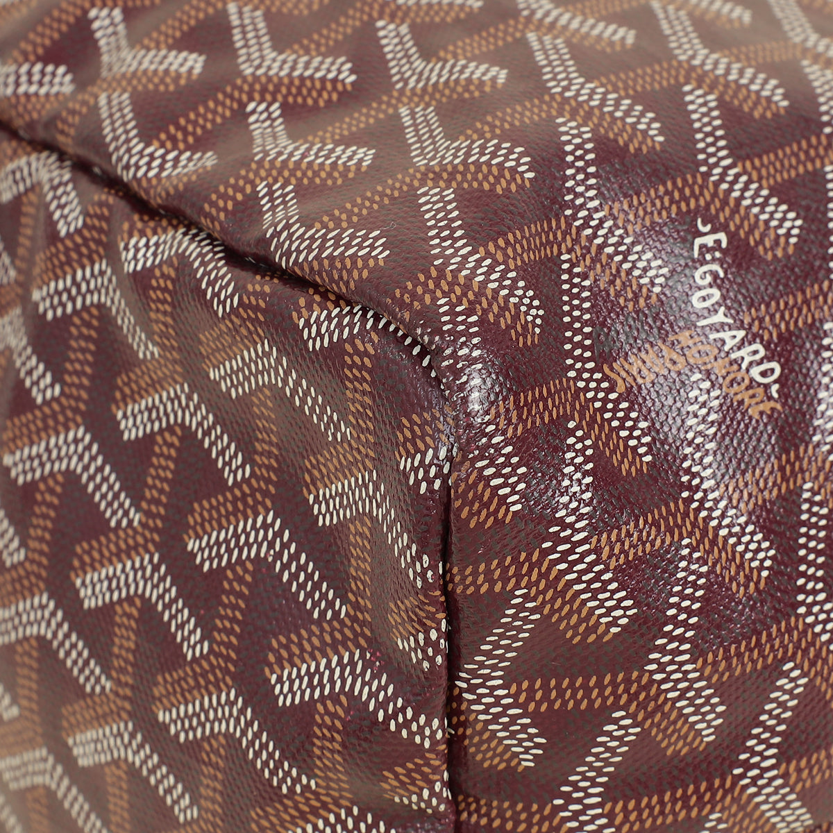 Goyard Burgundy Goyardine Saint Louis PM Bag