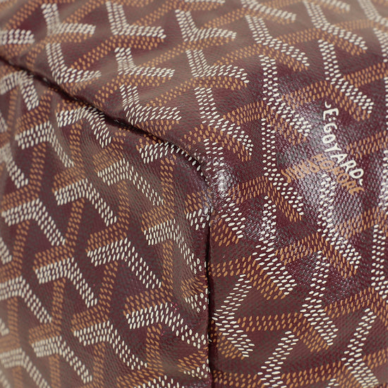 Goyard Burgundy Goyardine Saint Louis PM Bag