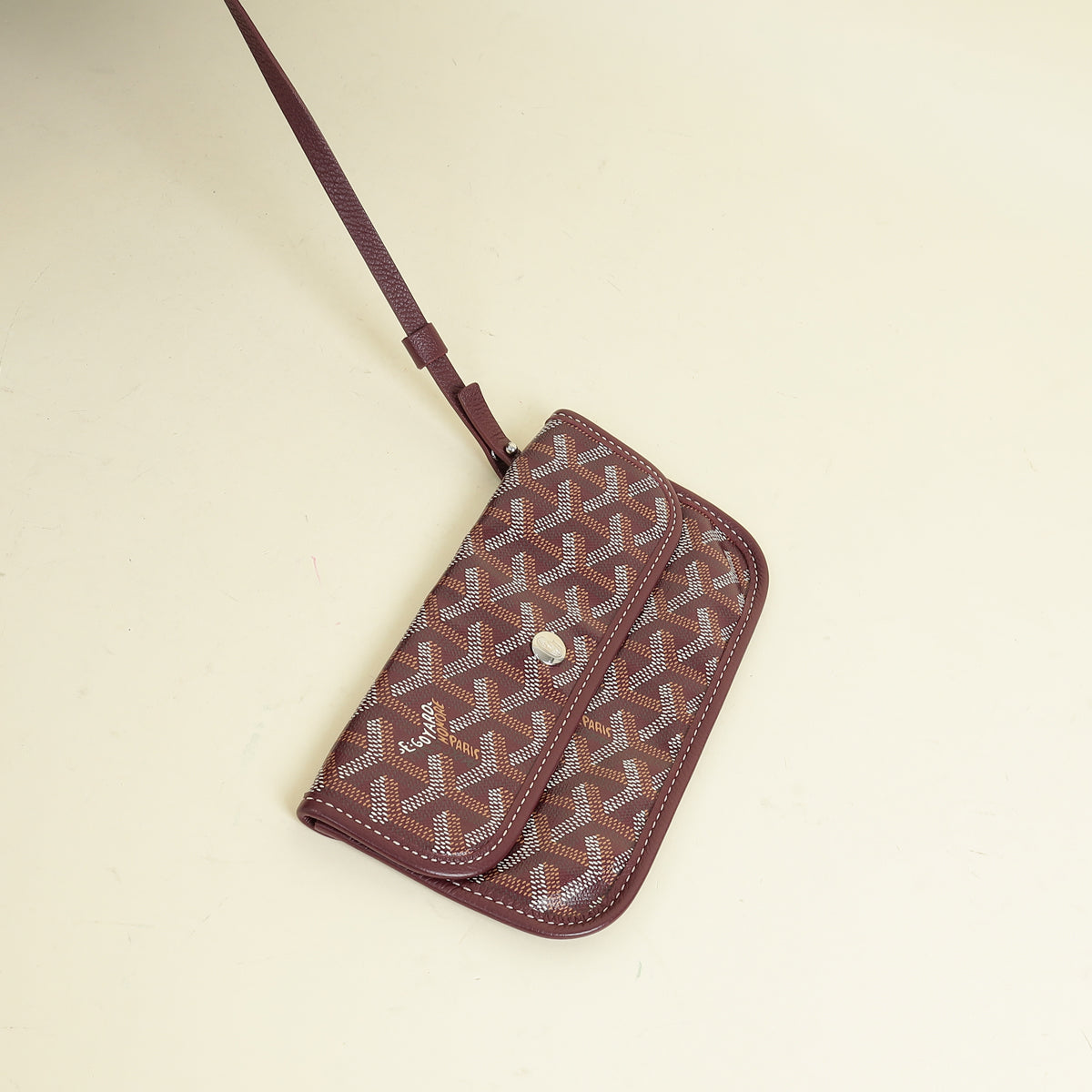 Goyard Burgundy Goyardine Saint Louis PM Bag