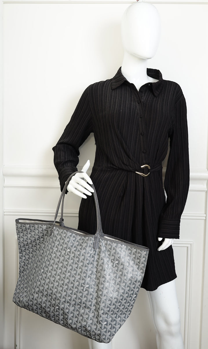 Goyard Gray Goyardine Saint Louis GM Bag – THE CLOSET