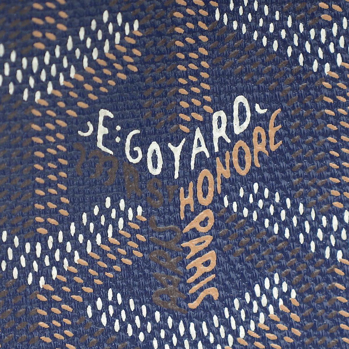 Goyard Navy Blue Goyardine Okinawa GM Bag