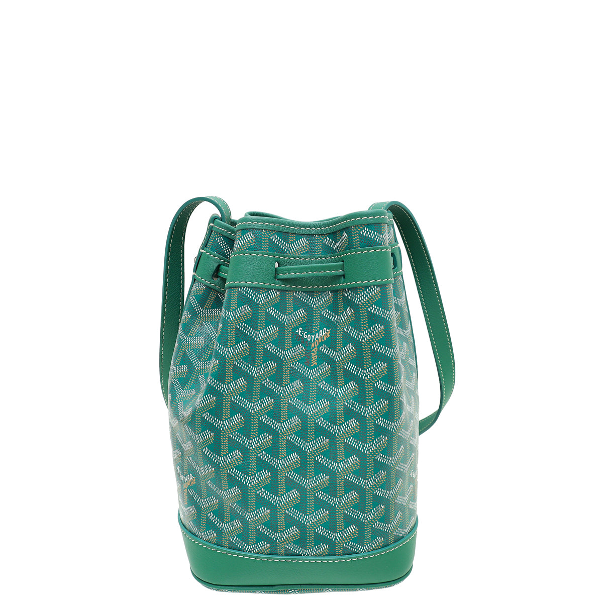 Goyard Green Goyardine Petit Flot Bucket Bag-Goyard-THE CLOSET