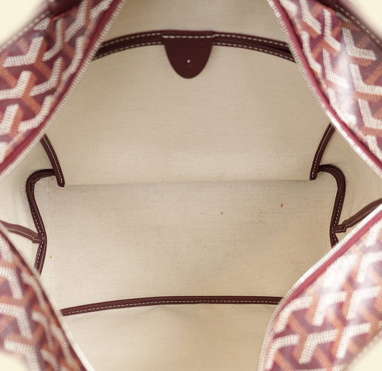 Goyard Burgundy Goyardine Artois PM Bag