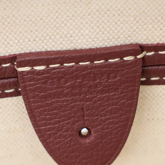 Goyard Burgundy Goyardine Artois PM Bag