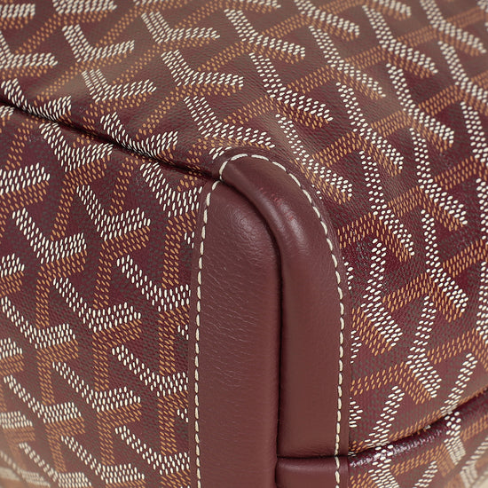 Goyard Burgundy Goyardine Artois PM Bag