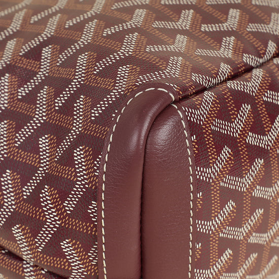 Goyard Burgundy Goyardine Artois PM Bag