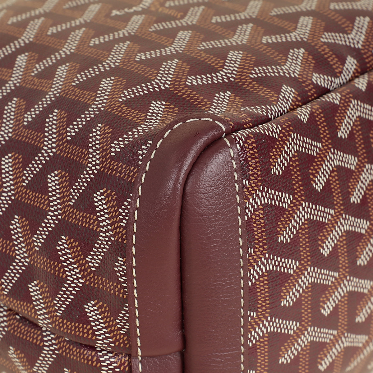 Goyard Burgundy Goyardine Artois PM Bag