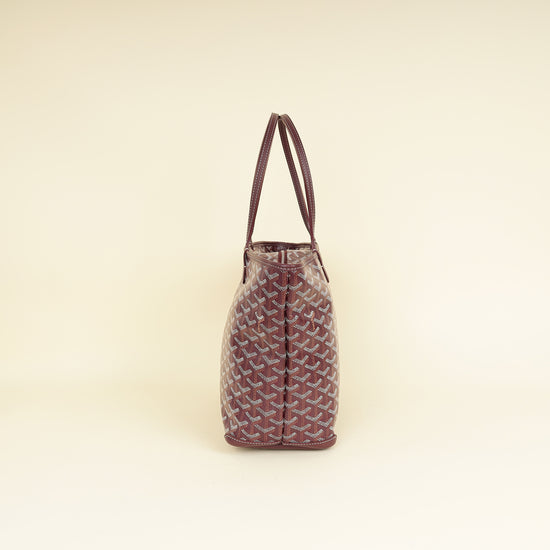 Goyard Burgundy Goyardine Artois PM Bag